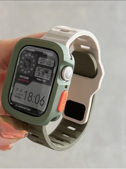TWCS Case+Armband For Apple Watch - Army Green Starlight